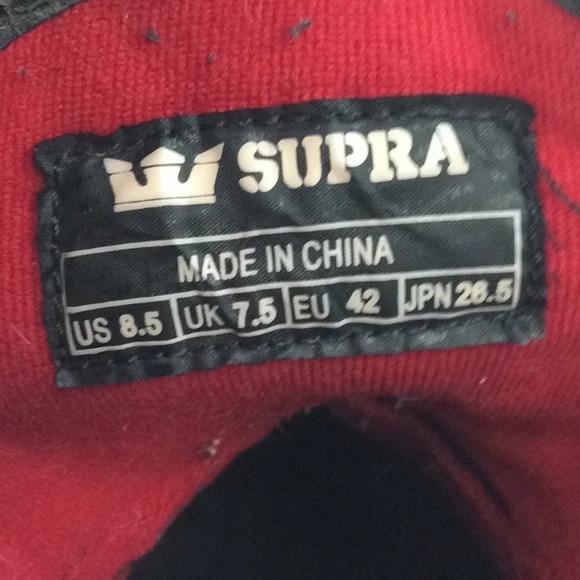 Supra Skytop Hi Top Sneakers Mens 8.5 - Picture 8 of 8